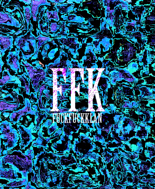 FFK Gif on a trippy moving blue background