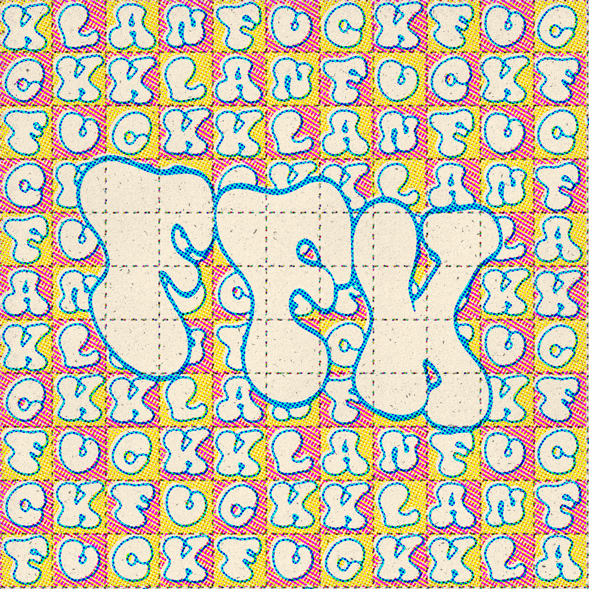 LSD Blotter Sheet that says FFK on it