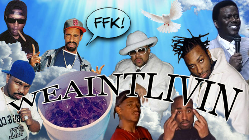 FFK Collage of dope artists who are R.I.P. Weaintlivin collab